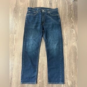 Men's Levi's 505 Straight Fit Jeans size 38 x 32 Straight Leg Dark Cotton